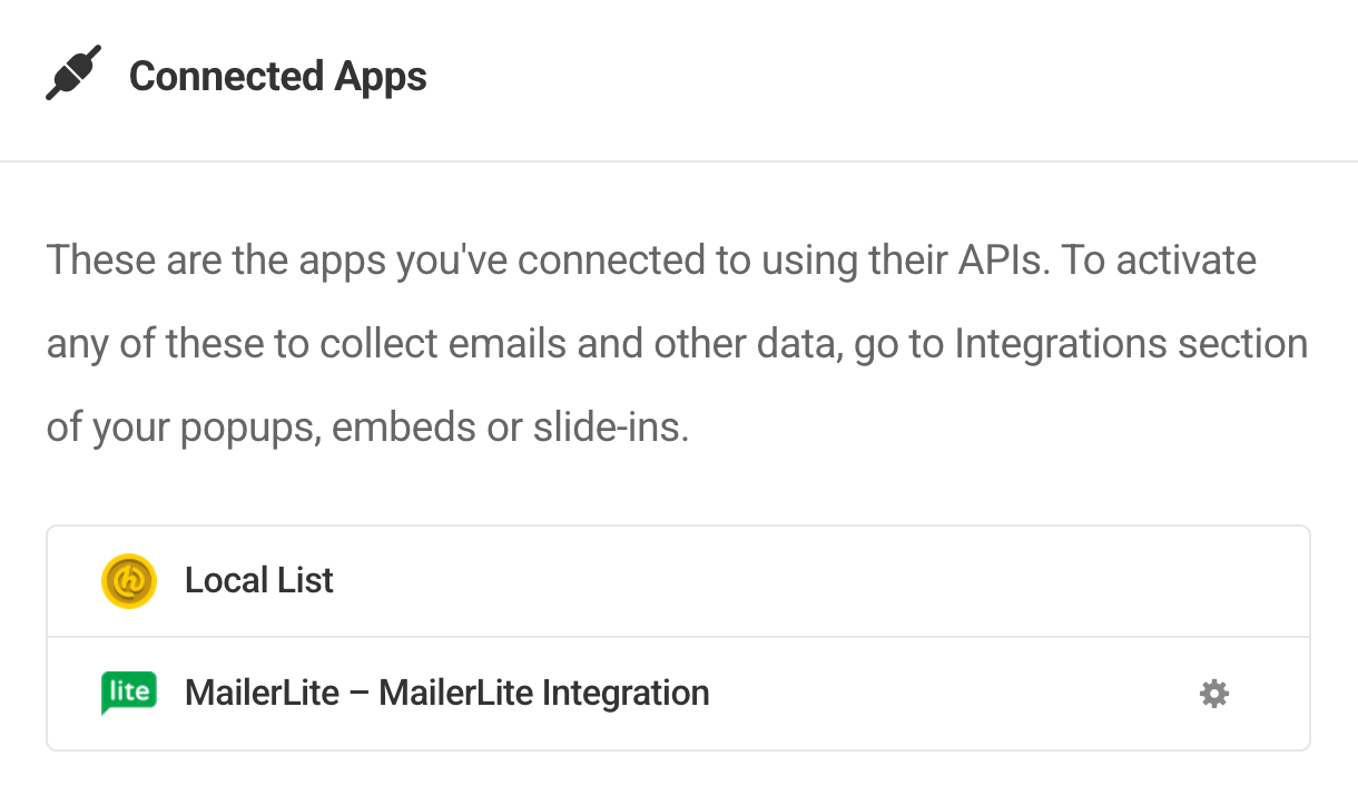 MailerLite successfully integrated with Hustle