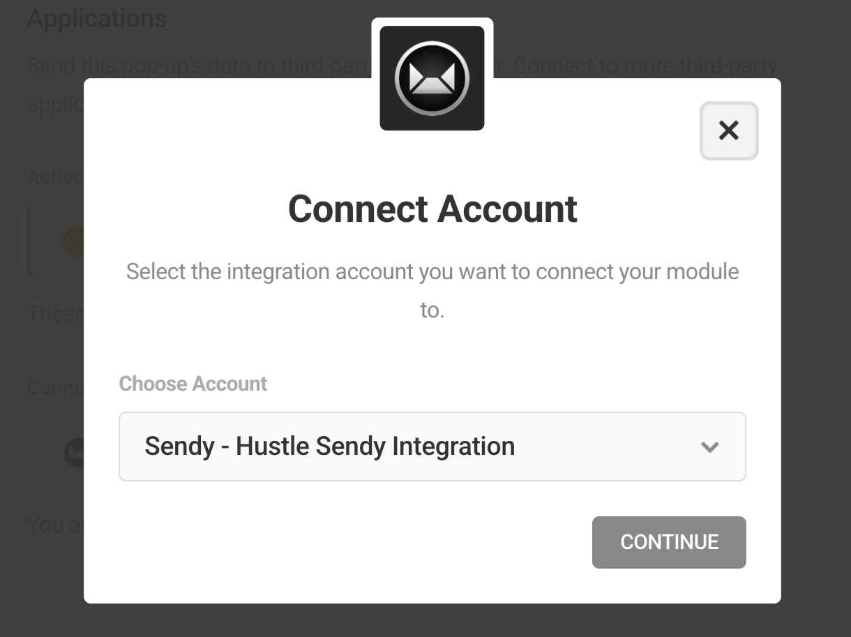 Connect to Sendy account in Hustle opt-in module