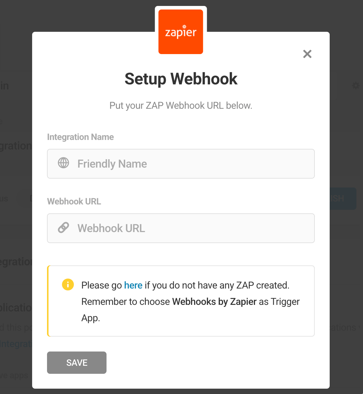 Connect to Zapier webhook in Hustle opt-in module