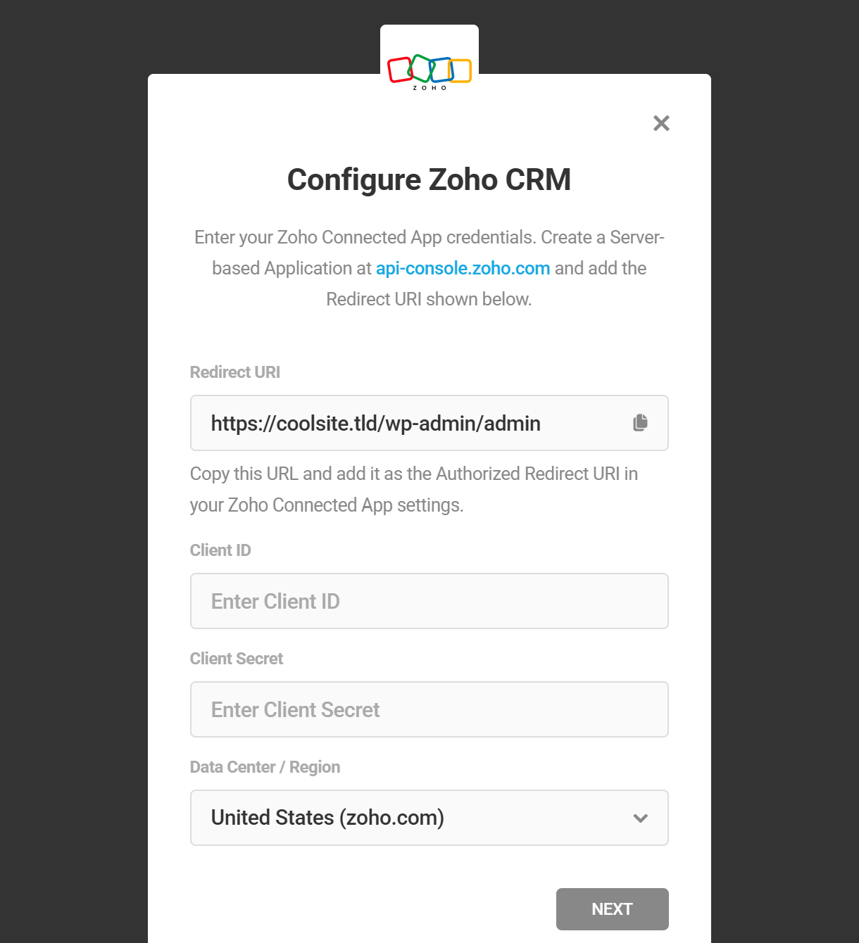 Zoho integration with Hustle