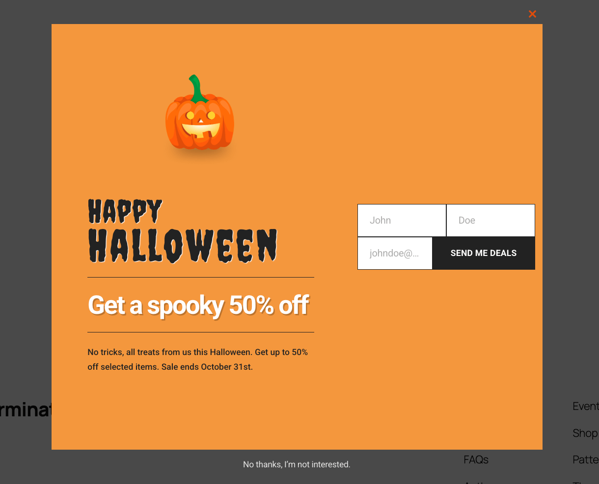 Opt-In Focus Hustle popup module layout