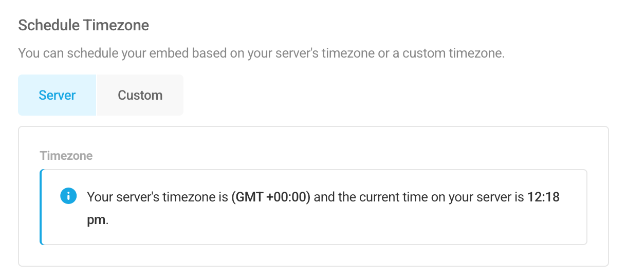 Set timezone in Hustle module schedule