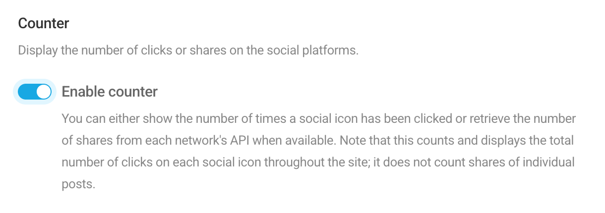 Enable share counter in Hustle social sharing module