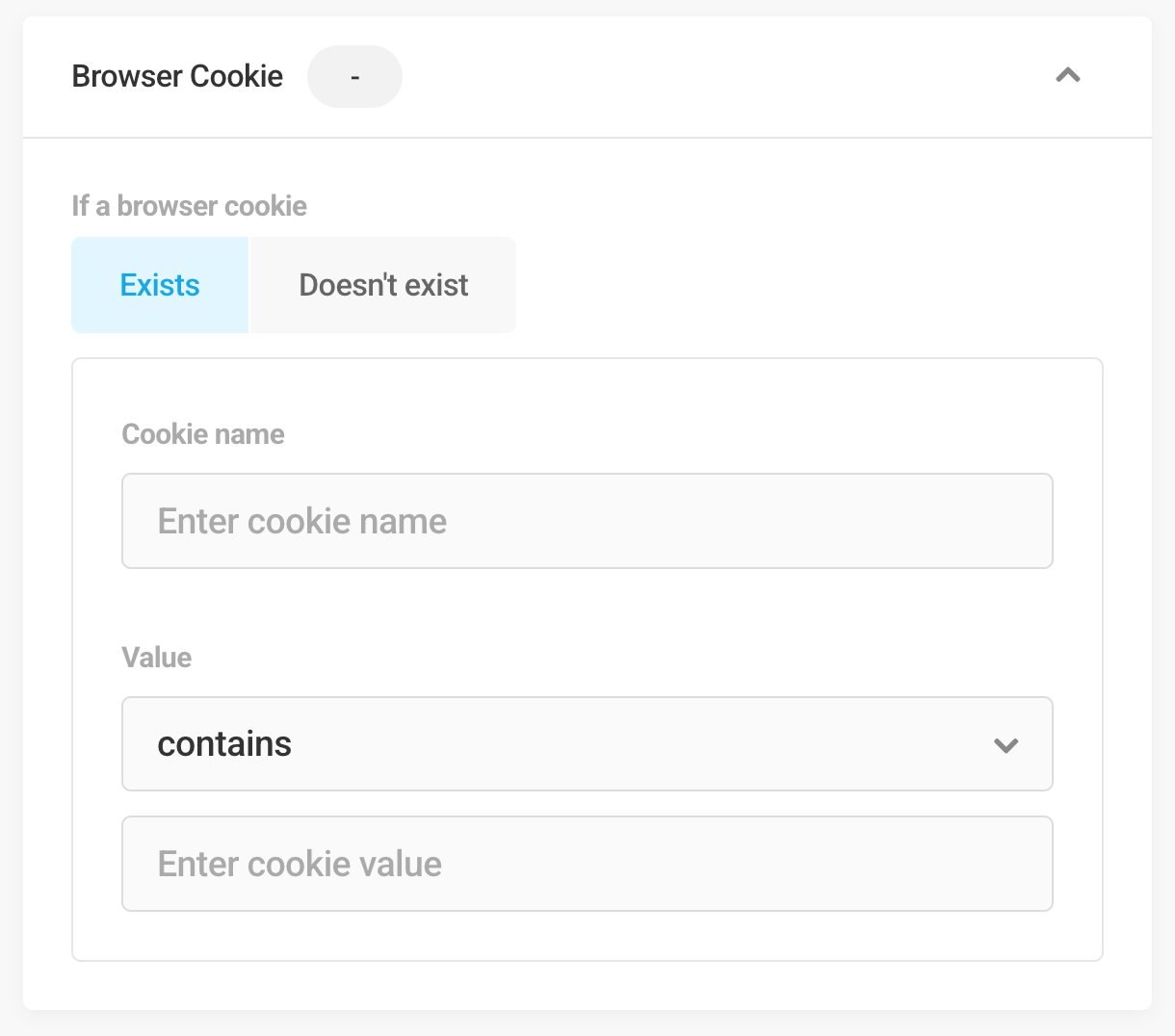 Browser cookie visibility condition in Hustle modules