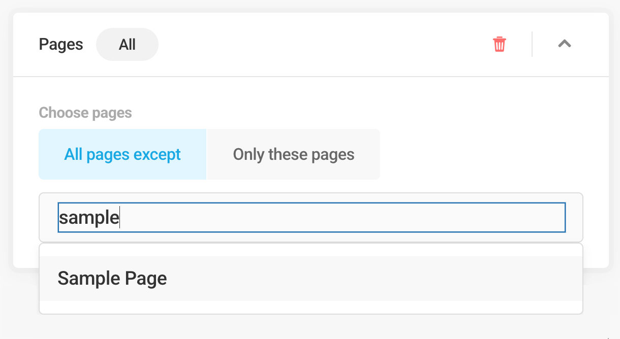 Pages visibility condition in Hustle modules