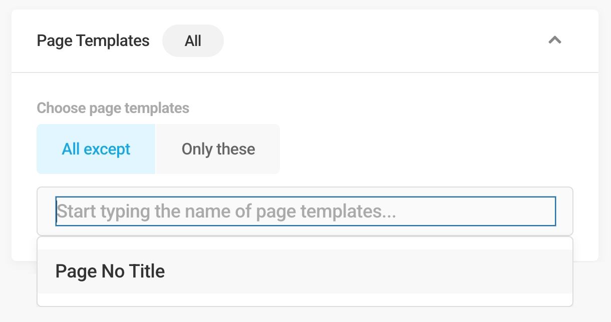 Page template visibility condition in Hustle modules