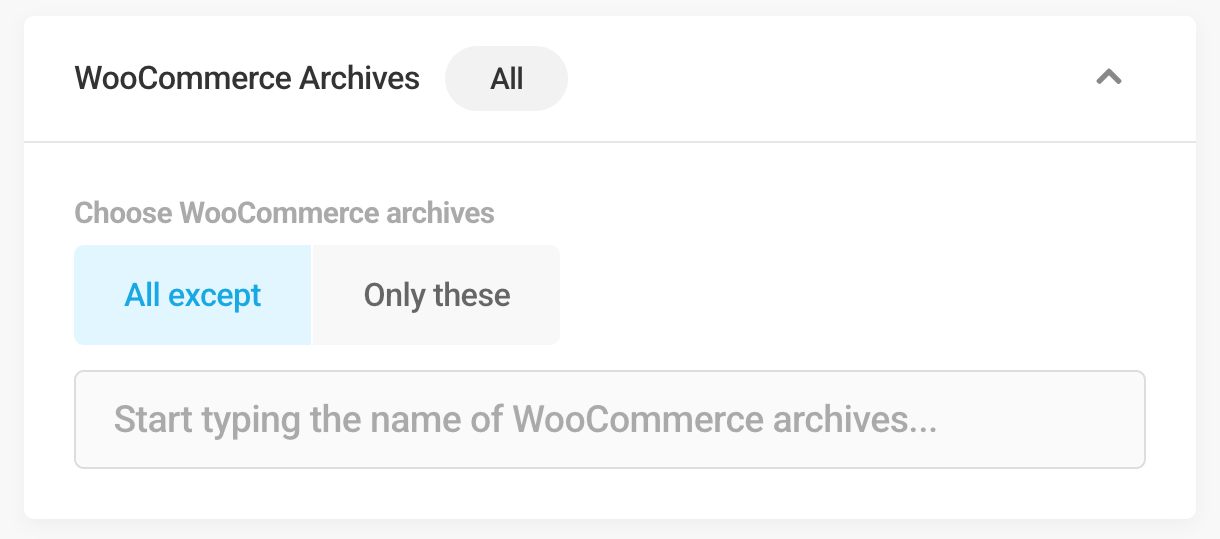 WooCommerce Archives visibility condition in Hustle modules