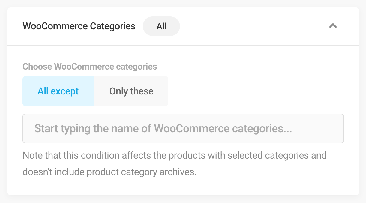 WooCommerce Categories visibility condition in Hustle modules
