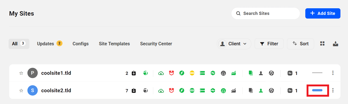 Customize site labels in The Hub