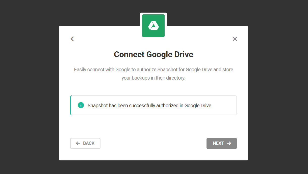 Google account connected