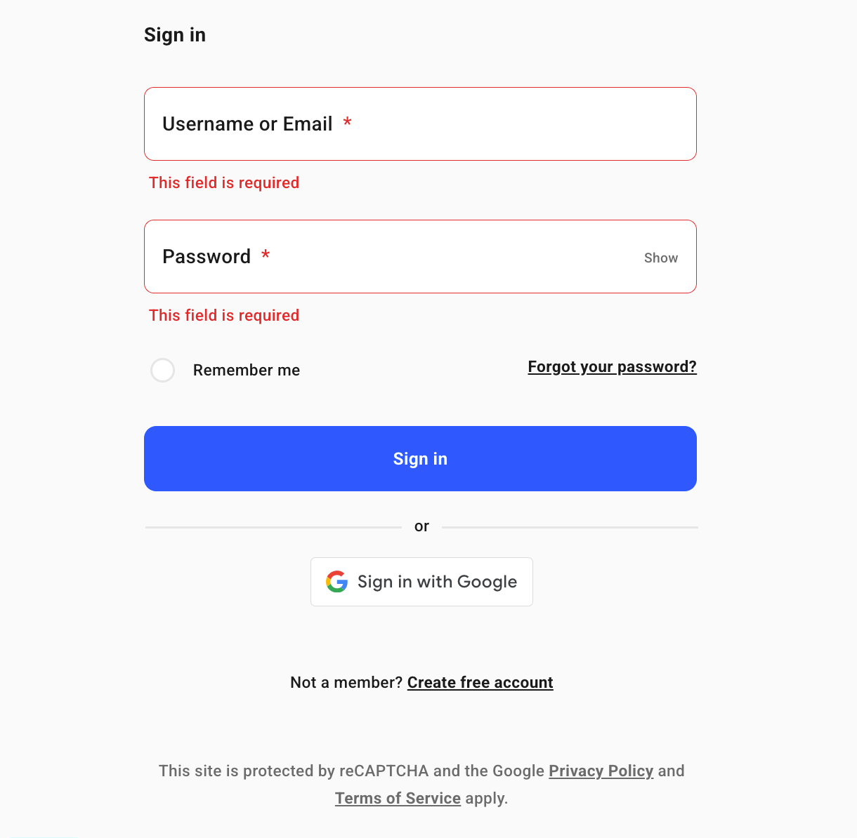 Errors in WPMU DEV login form