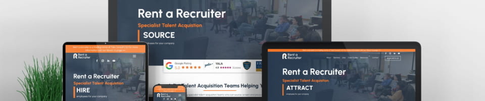 Rent a Recruiter Device Optimised Website Design DesignBurst 2 960x200
