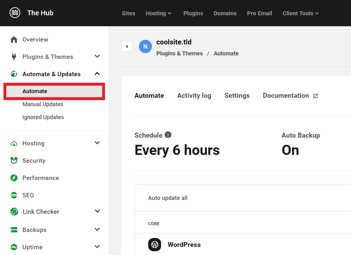 View Automate Information