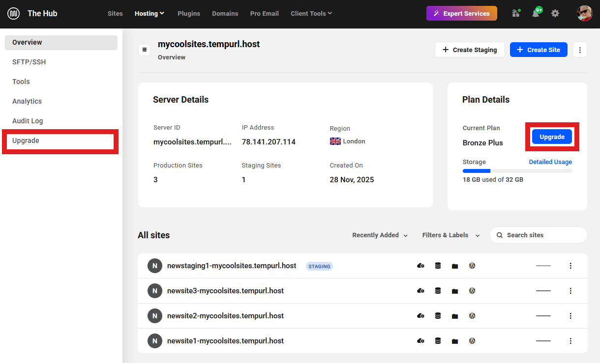 Allows the team member to modify the hosting plan of any unlimited server
