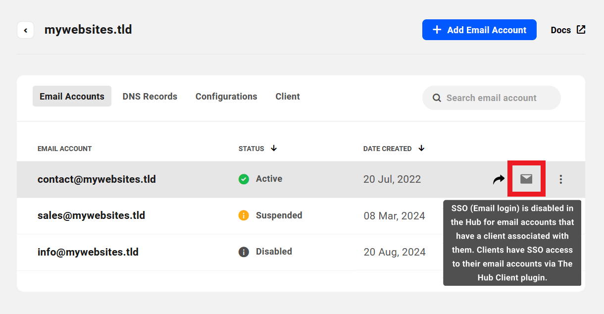 Pro Email SSO disabled notice