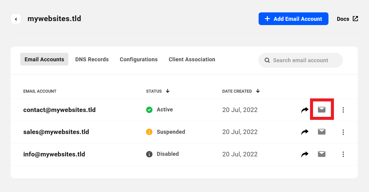 Access Pro Email account from the Hub