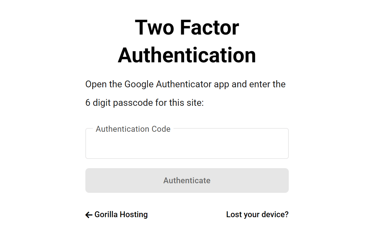 Two-factor authentication enabled in the Hub Client plugin