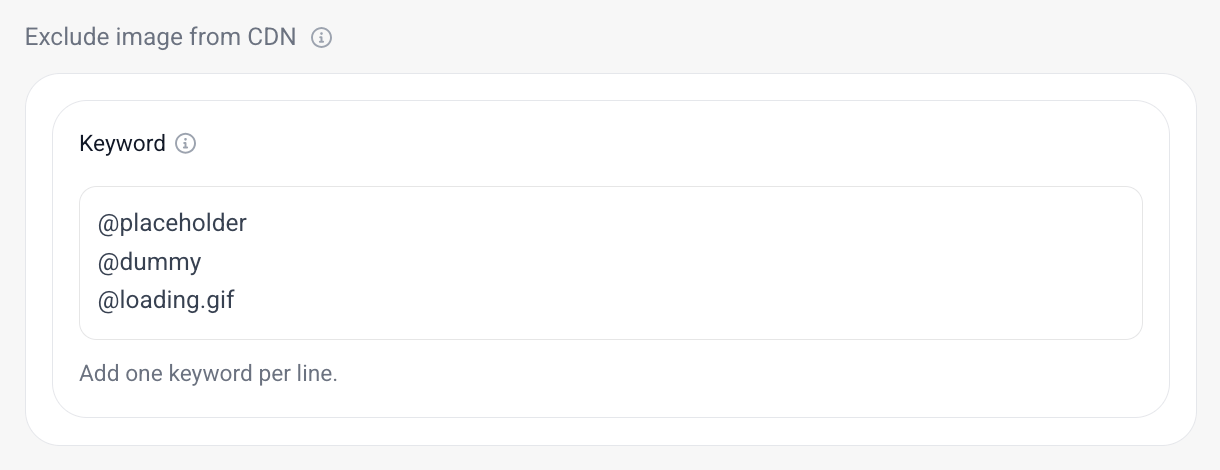 Exclude images from the Smush CDN