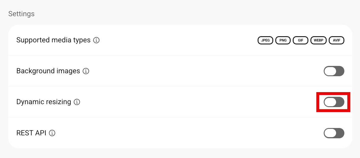 Dynamic Image Sizing option in Smush CDN