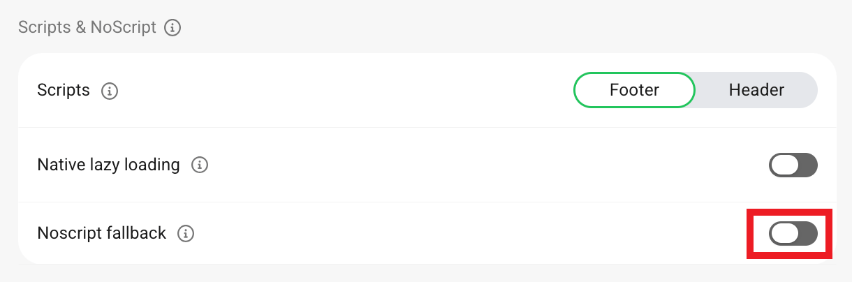 Enable NoScript fallback in Smush Lazy Load