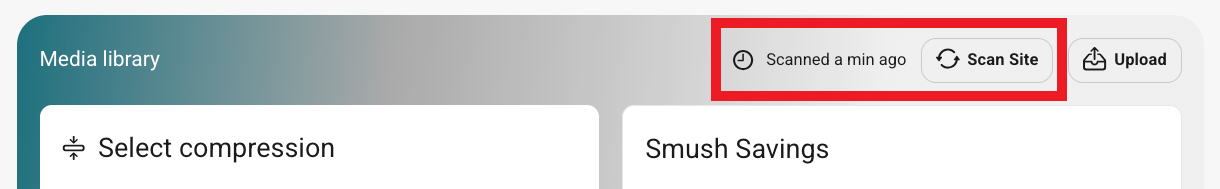 Scan site for images to optimize